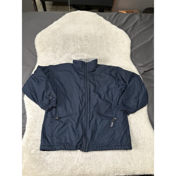 Patagonia Kids Large 12‎ Full Zip Blue Jacket Pockets - Picture 1 of 9